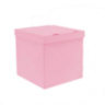 Коробка сюрприз Розовый, самосборная крышка