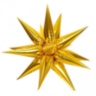 Звезда составная 12 лучиков Золото в упаковке