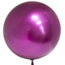 Шар Сфера 3D Deco Bubble Фуксия Хром