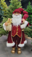 Игрушка Дед Мороз под елку бордовый