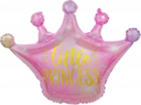 Фигура Корона, Маленькая Принцесса (искорки звезд), Розовый Градиент