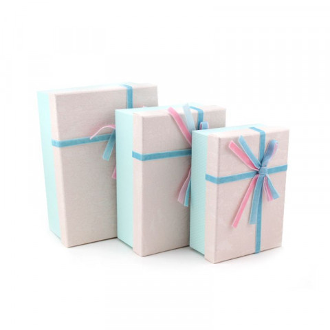Коробка "Нежность" Розовый/Голубой, прямоугольник