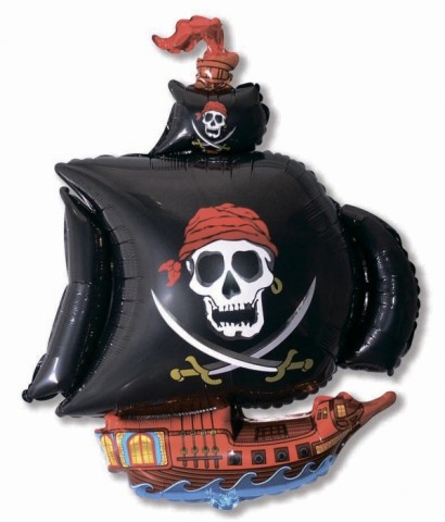 Мини-фигура Пиратский корабль Черный