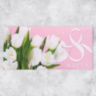 Конверт для денег «8 марта» белые тюльпаны