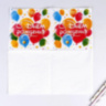 Салфетки бумажные «С днём рождения», шары, однослойные